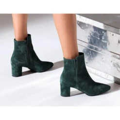 Bottines à Talon Moyen Et Bout Pointu 26803