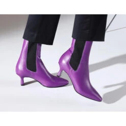 Bottines à Talon Moyen Et Bout Pointu 41403