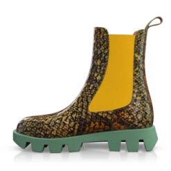 Bottes Mi-mollet Pour Femmes 12176 -Stripped Boutique 10578 2 0 1