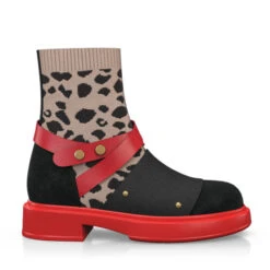 Bottes Mi-mollet Pour Femmes 12197 -Stripped Boutique 10599 6 0 1 1