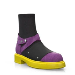 Bottes Mi-mollet Pour Femmes 12203 -Stripped Boutique 10605 7 0 1