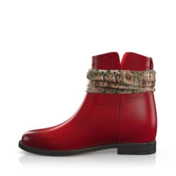 Bottes De Cheville Compensées Cachées 14720 -Stripped Boutique 13122 2 0 1 1