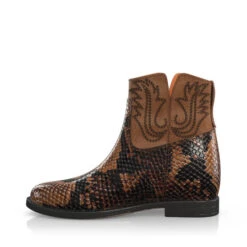 Bottes De Cheville Compensées Cachées 16256 -Stripped Boutique 14658 2 0 1