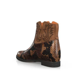 Bottes De Cheville Compensées Cachées 16256 -Stripped Boutique 14658 3 0 1