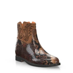 Bottes De Cheville Compensées Cachées 16256 -Stripped Boutique 14658 7 0 1