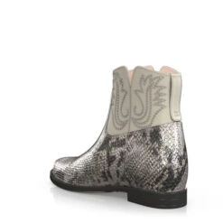 Bottes De Cheville Compensées Cachées 16268 -Stripped Boutique 14670 3 0 1