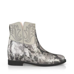 Bottes De Cheville Compensées Cachées 16268 -Stripped Boutique 14670 6 0 1