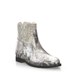 Bottes De Cheville Compensées Cachées 16268 -Stripped Boutique 14670 7 0 1