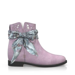 Bottes De Cheville Compensées Cachées 16638 -Stripped Boutique 15040 6 0 1