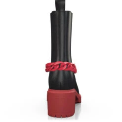 Bottines à Semelle Colorée 26464 -Stripped Boutique 24866 4 0 1