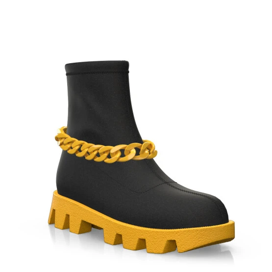 Bottines Chaussettes à Plateforme 26665 8 Bottines Chaussettes à Plateforme 26665 – Image 8