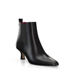 Bottines à Talon Moyen Et Bout Pointu 27044 -Stripped Boutique 25446 7 0 1 1