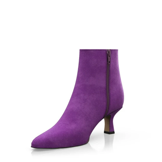 Bottines à Talon Moyen Et Bout Pointu 27047 2 Bottines à Talon Moyen Et Bout Pointu 27047 – Image 2