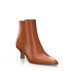 Bottines à Talon Moyen Et Bout Pointu 27257 -Stripped Boutique 25659 7 0 1 1