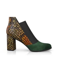 Bottines à Talons Bas Haut De Gamme 28893 -Stripped Boutique 27295 6 0 2