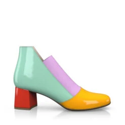 Bottines à Talons Bas Haut De Gamme 28902 -Stripped Boutique 27304 6 0 1