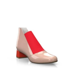 Bottines à Talons Bas Haut De Gamme 28923 -Stripped Boutique 27325 7 0 1 1