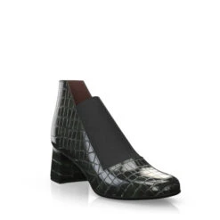 Bottines à Talons Bas Haut De Gamme 28932 -Stripped Boutique 27334 7 0 1