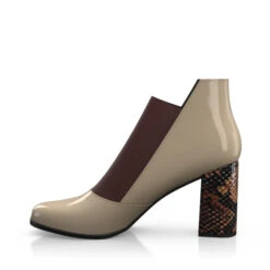 Bottines à Talons Bas Haut De Gamme 31833 -Stripped Boutique 30235 2 0 1 2