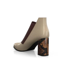 Bottines à Talons Bas Haut De Gamme 31833 -Stripped Boutique 30235 3 0 1 2