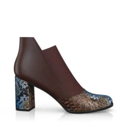 Bottines à Talons Bas Haut De Gamme 31836 -Stripped Boutique 30238 6 0 2