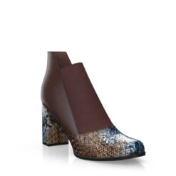 Bottines à Talons Bas Haut De Gamme 31836 -Stripped Boutique 30238 7 0 2