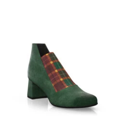 Bottines à Talons Bas Haut De Gamme 31887 -Stripped Boutique 30289 7 0 1 1