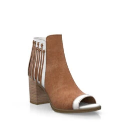 Bottines Aux Franges Et à Bout Ouvert 34295 -Stripped Boutique 32697 7 0 1