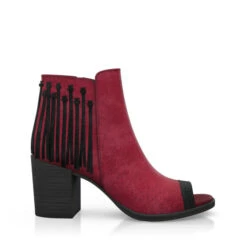 Bottines Aux Franges Et à Bout Ouvert 34304 -Stripped Boutique 32706 6 0 1