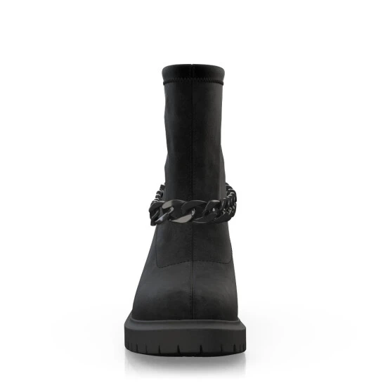 Bottines Chaussettes à Plateforme 38651 1 Bottines Chaussettes à Plateforme 38651