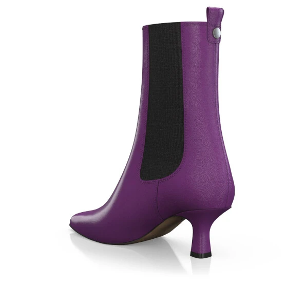 Bottines à Talon Moyen Et Bout Pointu 41403 5 Bottines à Talon Moyen Et Bout Pointu 41403 – Image 5