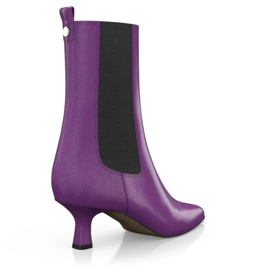 Bottines à Talon Moyen Et Bout Pointu 41403 7 Bottines à Talon Moyen Et Bout Pointu 41403 – Image 7