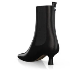 Bottines à Talon Moyen Et Bout Pointu 41412 -Stripped Boutique 39814 3 0 1