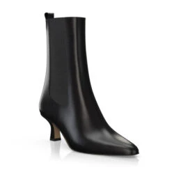 Bottines à Talon Moyen Et Bout Pointu 41412 -Stripped Boutique 39814 7 0 1