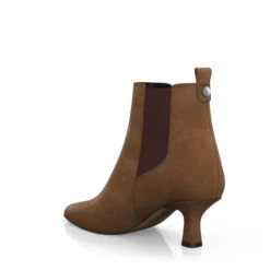 Bottines à Talon Moyen Et Bout Pointu 41418 -Stripped Boutique 39820 3 0 1