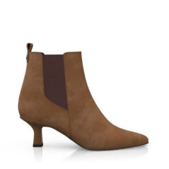 Bottines à Talon Moyen Et Bout Pointu 41418 -Stripped Boutique 39820 6 0 1