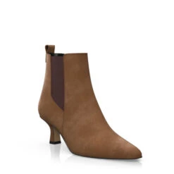 Bottines à Talon Moyen Et Bout Pointu 41418 -Stripped Boutique 39820 7 0 1