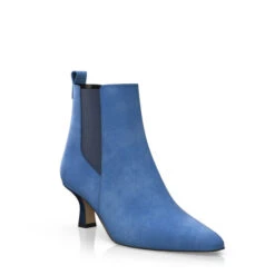 Bottines à Talon Moyen Et Bout Pointu 41421 -Stripped Boutique 39823 7 0 1