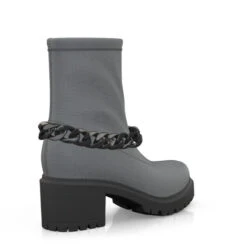 Bottines Chaussettes à Plateforme 46925 -Stripped Boutique 45327 5 0