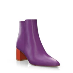 Bottines à Talon Moyen Et Bout Pointu 47381 -Stripped Boutique 45783 7 0