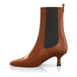 Bottines à Talon Moyen Et Bout Pointu 47397 -Stripped Boutique 45799 2 0 2