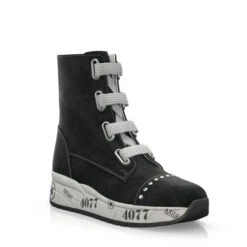 Bottines à Lacets à Semelle épaisse 6226 -Stripped Boutique 4626 7 0 1