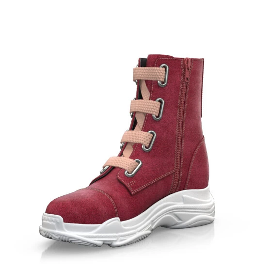 Bottines à Lacets à Semelle épaisse 6310 2 Bottines à Lacets à Semelle épaisse 6310 – Image 2