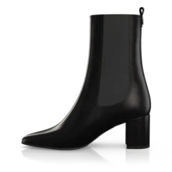 Bottines à Talon Moyen Et Bout Pointu 48856 12 Bottines à Talon Moyen Et Bout Pointu 48856 -Stripped Boutique 47258 2 0