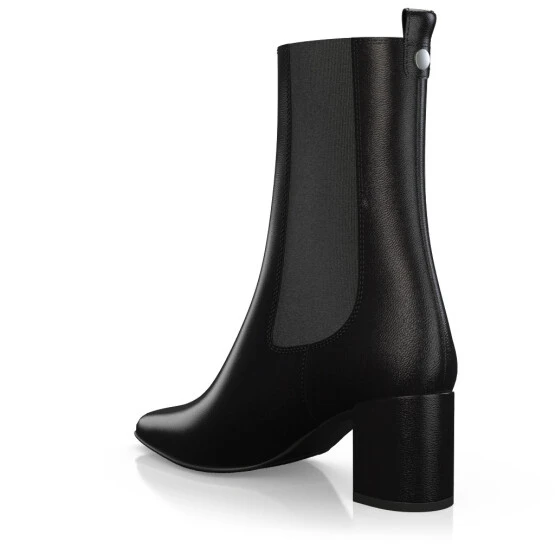 Bottines à Talon Moyen Et Bout Pointu 48856 4 Bottines à Talon Moyen Et Bout Pointu 48856 – Image 4