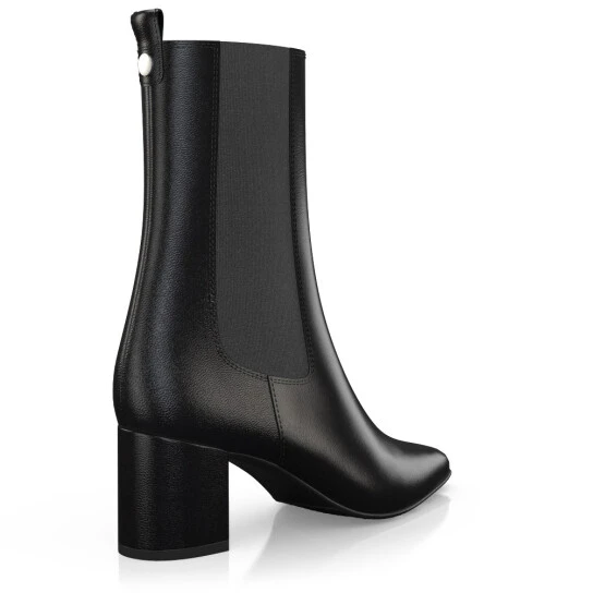 Bottines à Talon Moyen Et Bout Pointu 48856 6 Bottines à Talon Moyen Et Bout Pointu 48856 – Image 6