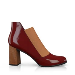 Bottines à Talons Bas Haut De Gamme 49333 -Stripped Boutique 47735 6 0