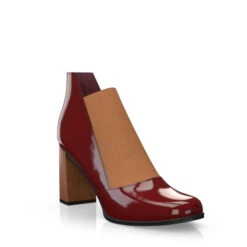 Bottines à Talons Bas Haut De Gamme 49333 -Stripped Boutique 47735 7 0