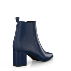 Bottines à Talon Moyen Et Bout Pointu 49612 -Stripped Boutique 48014 5 0