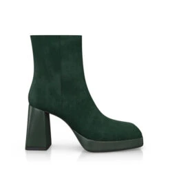 Bottines à Bout Carré, Plateforme Et Talon évasé 49643 -Stripped Boutique 48045 6 0